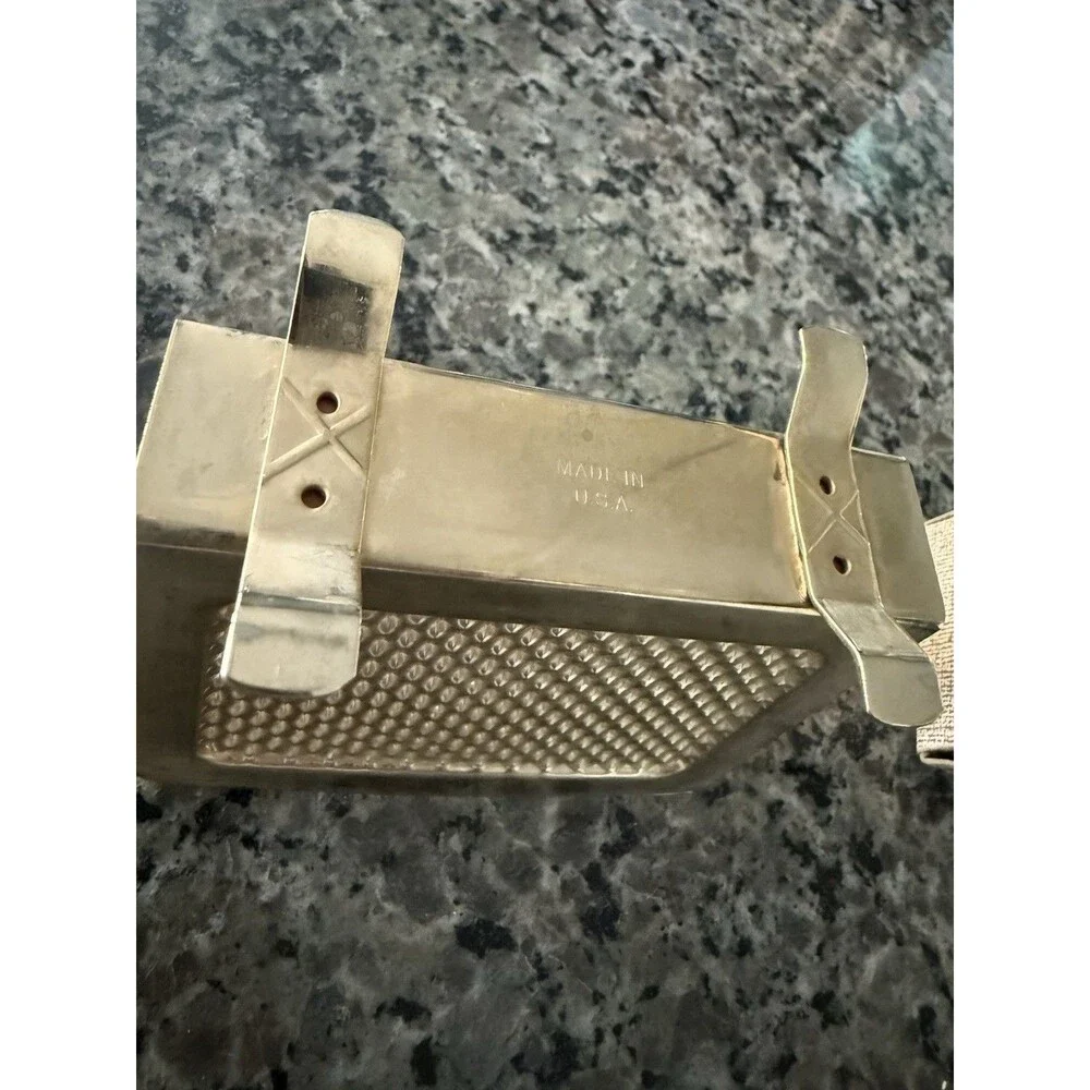 Vintage 1950s Gold Plated Religious Napkin Holder Bless This House General Mfg